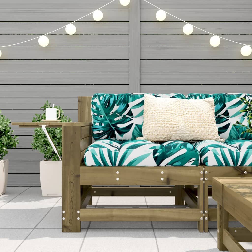 vidaXL Sofaelement Gartensofa mit Armlehne und günstig online kaufen