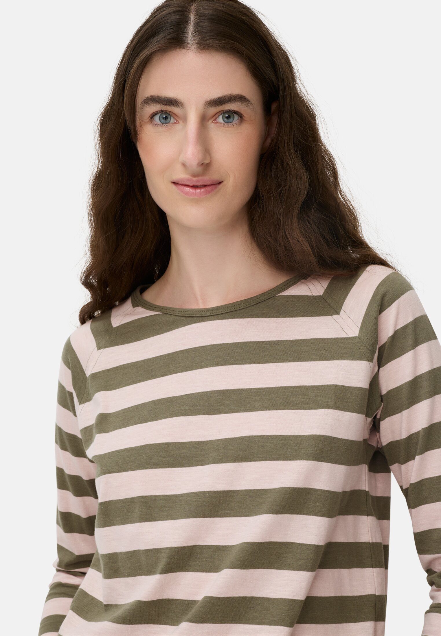 camel active Langarmshirt mit Raglanärmeln Langarm Rundhals