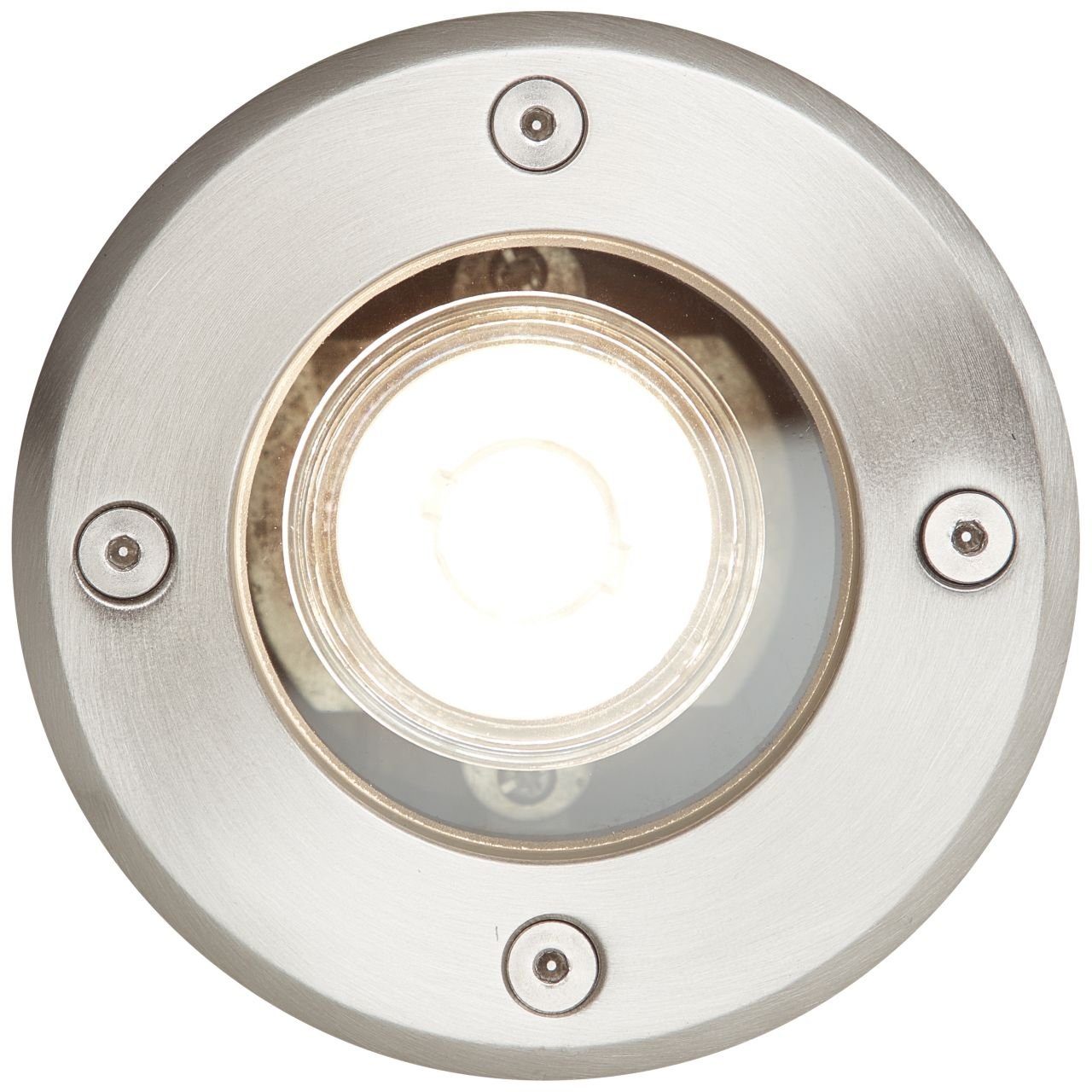 11cm PAR51, Brilliant Außen-Stehlampe Itch edelstahl Itch, GU10, ge Außen-Bodeneinbauleuchte 1x 20W,