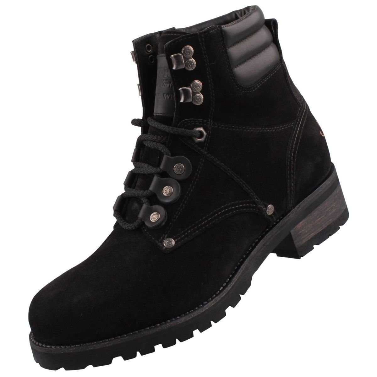 Sendra Boots 15681-Serraje Negro Stiefel