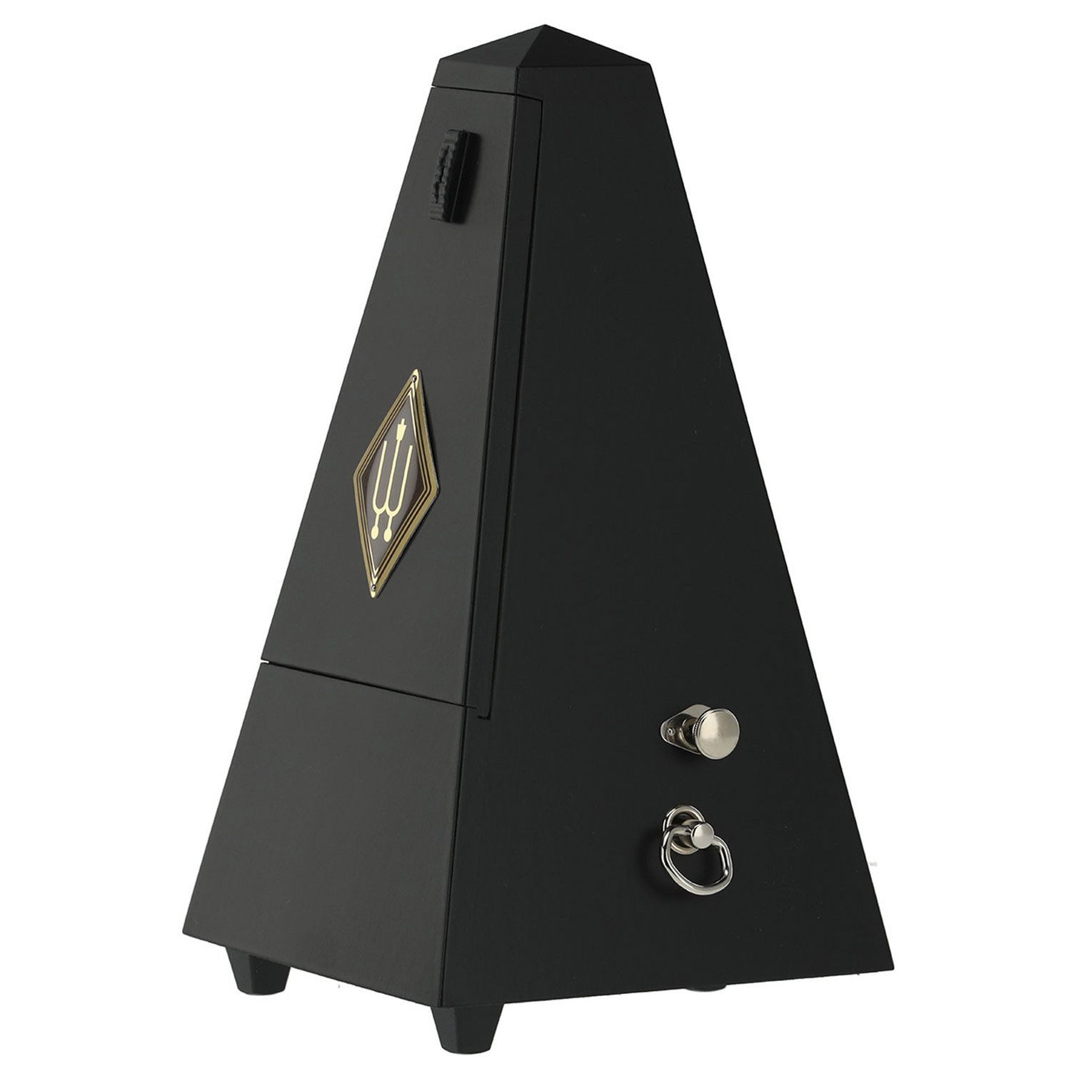 Wittner Metronom Wittner Metronom 816M mechanisch mit Glocke matt-schwarz mit Tuch, Mechanisch