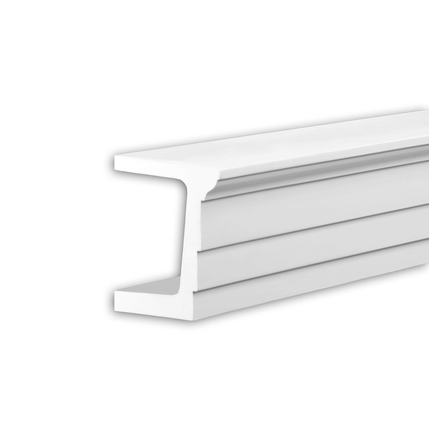 Profhome Zierleiste 434201 Architrav Fassadenprofil Stuckleiste Außenstuck 2 m, kleben, Polyurethan Hartschaum, 1-St., 1 x Stuckleiste, Architrav Stuckleiste Fassadenleiste Außenstuck Profilleiste 2 Meter
