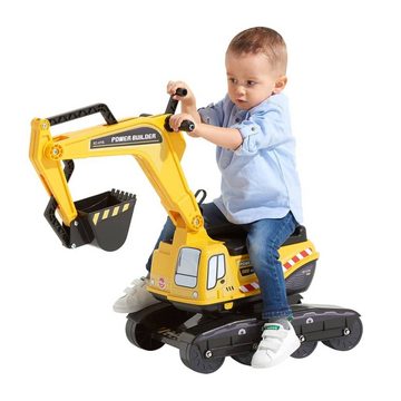 Falk Tretfahrzeug Kinder Aufsitzbagger Power Builder Gelb