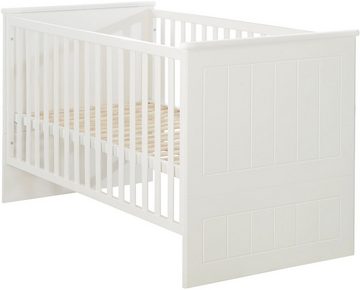 roba® Babymöbel-Set Sylt, (Spar-Set, 2-St., Kinderbett, Wickelkommode), mit Kinderbett & Wickelkommode; Made in Europe