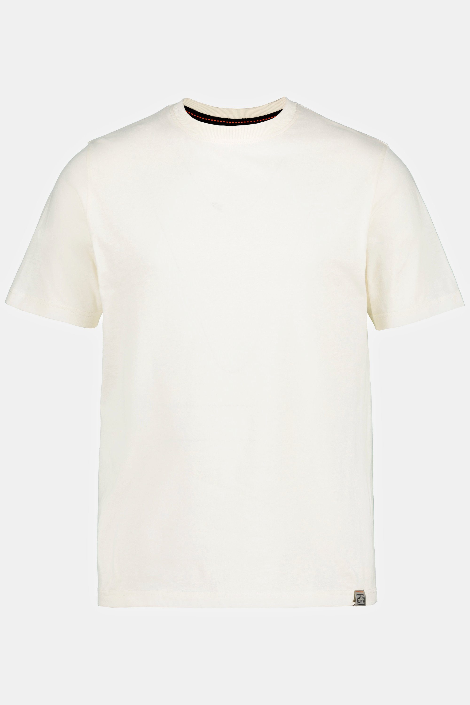 T-Shirt Print Rücken Halbarm T-Shirt Rundhals STHUGE STHUGE