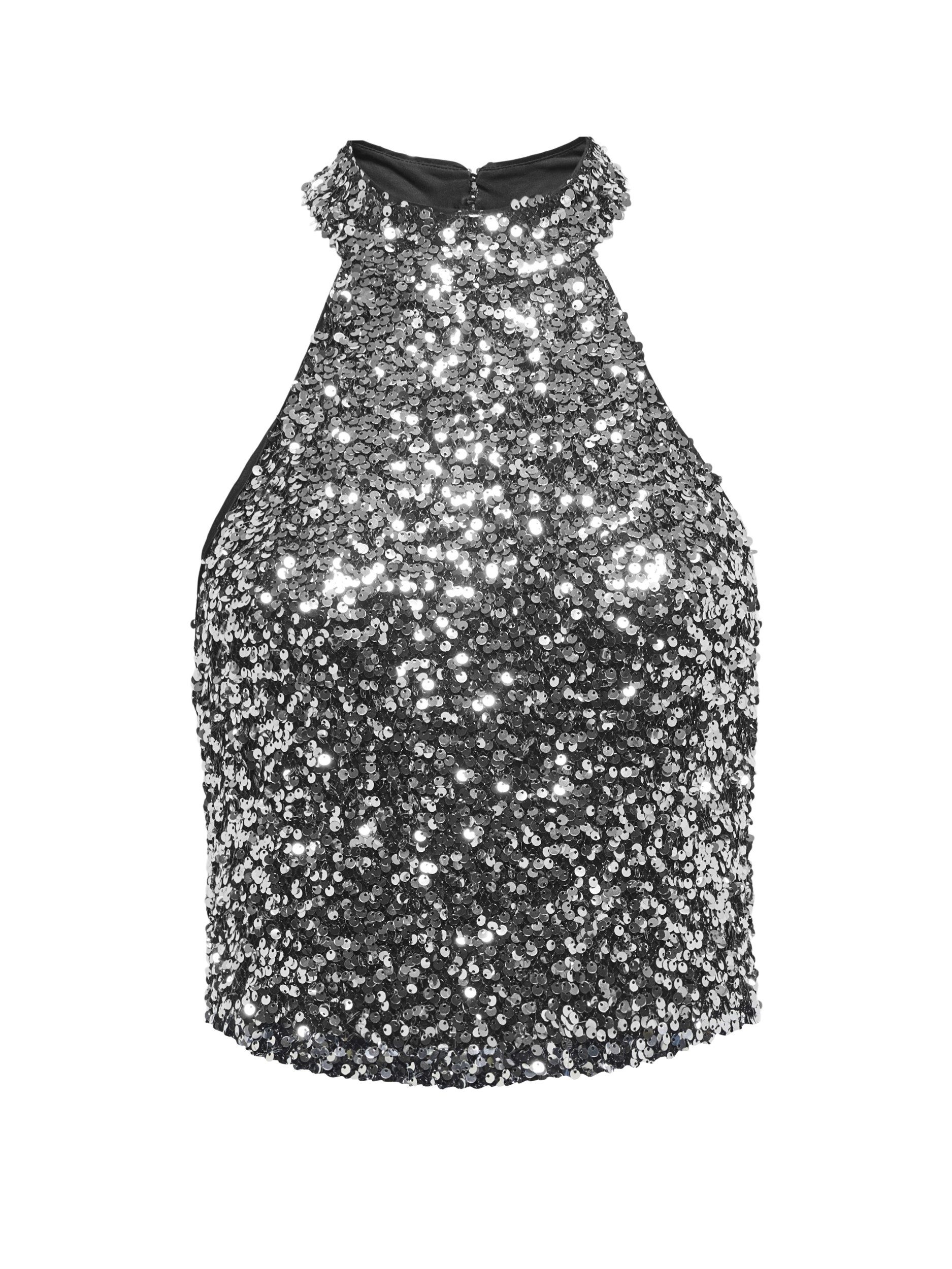 JDY Langarmbluse JDYDIANA S/L SEQUINS HALTER TOP JRS günstig online kaufen