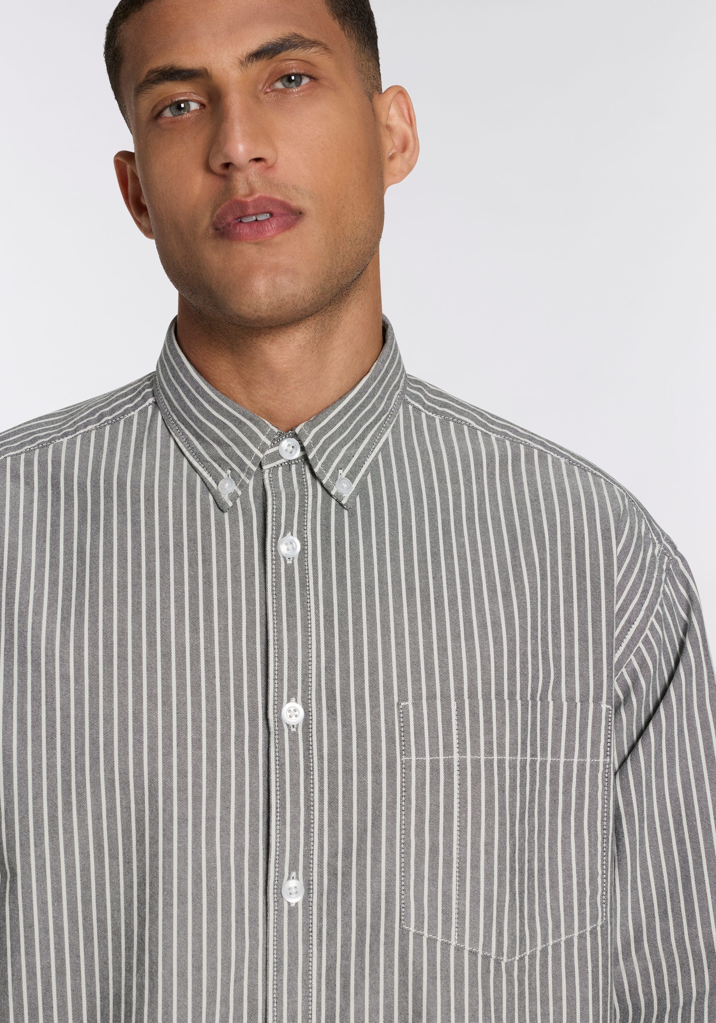 HUGO Blue Langarmhemd Ebill oversize