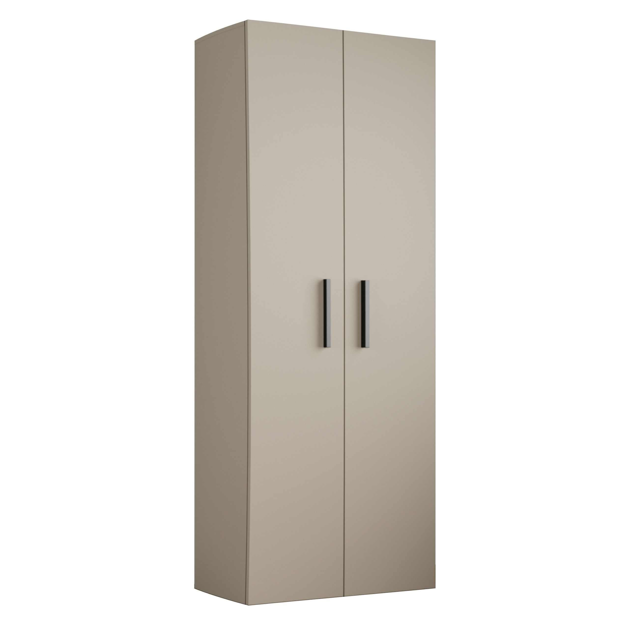 Masseno Garderobenschrank MODULO 80 x 204 cm Flurmöbel mit 2 Türen Kaschmir