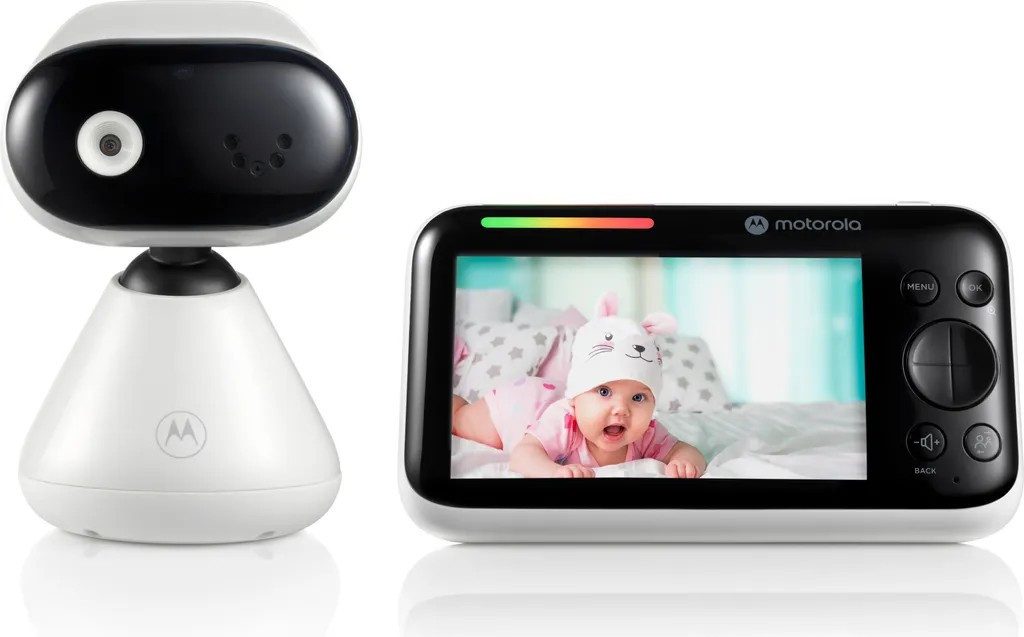 Motorola Babyphone Motorola Nursery PIP1500 Babyphone mit Kamera, 5" Monitor, Nachtsicht
