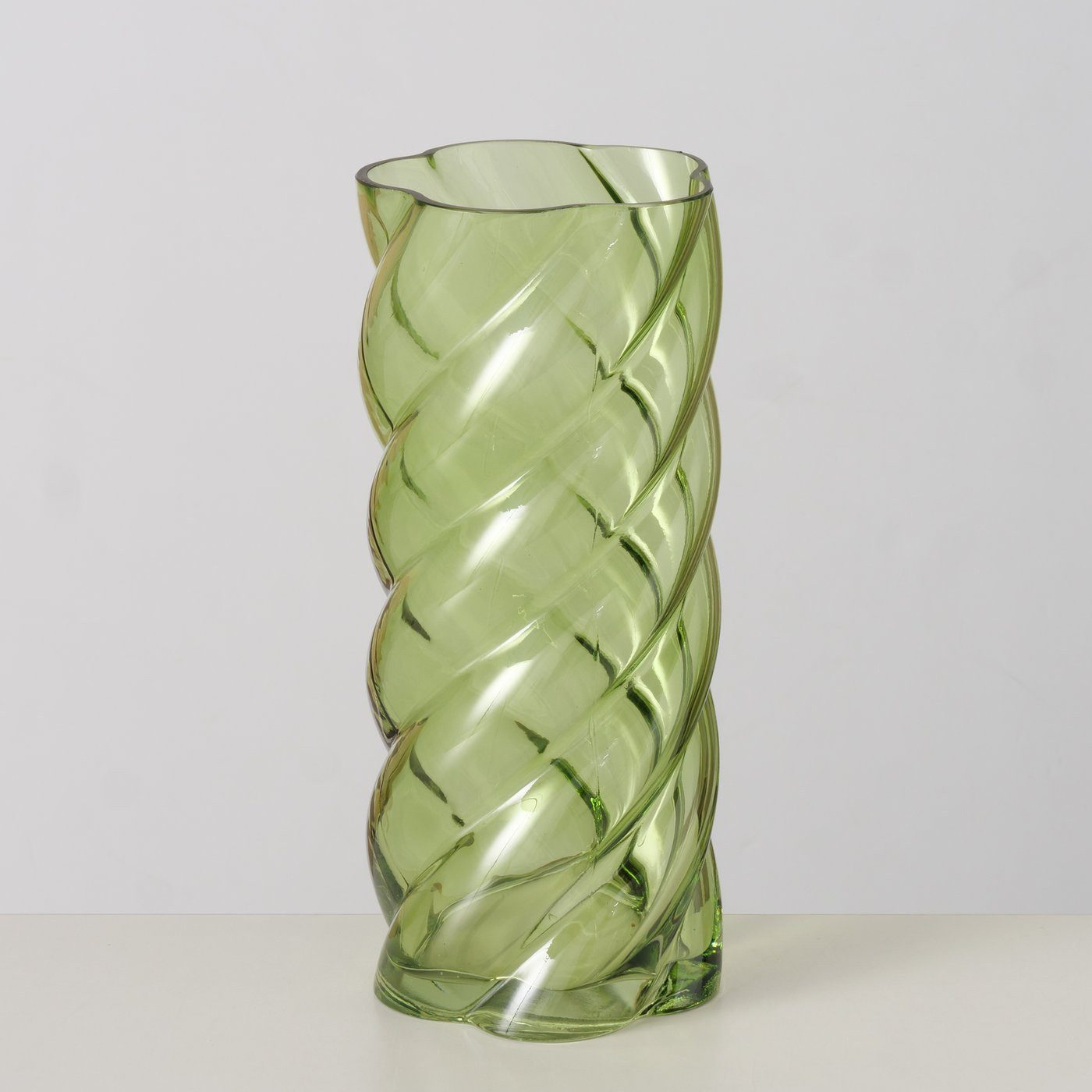 BOLTZE GRUPPE GmbH Dekovase Glasvase mit Glanzeffekt, 30 cm, CURVO (einzeln)