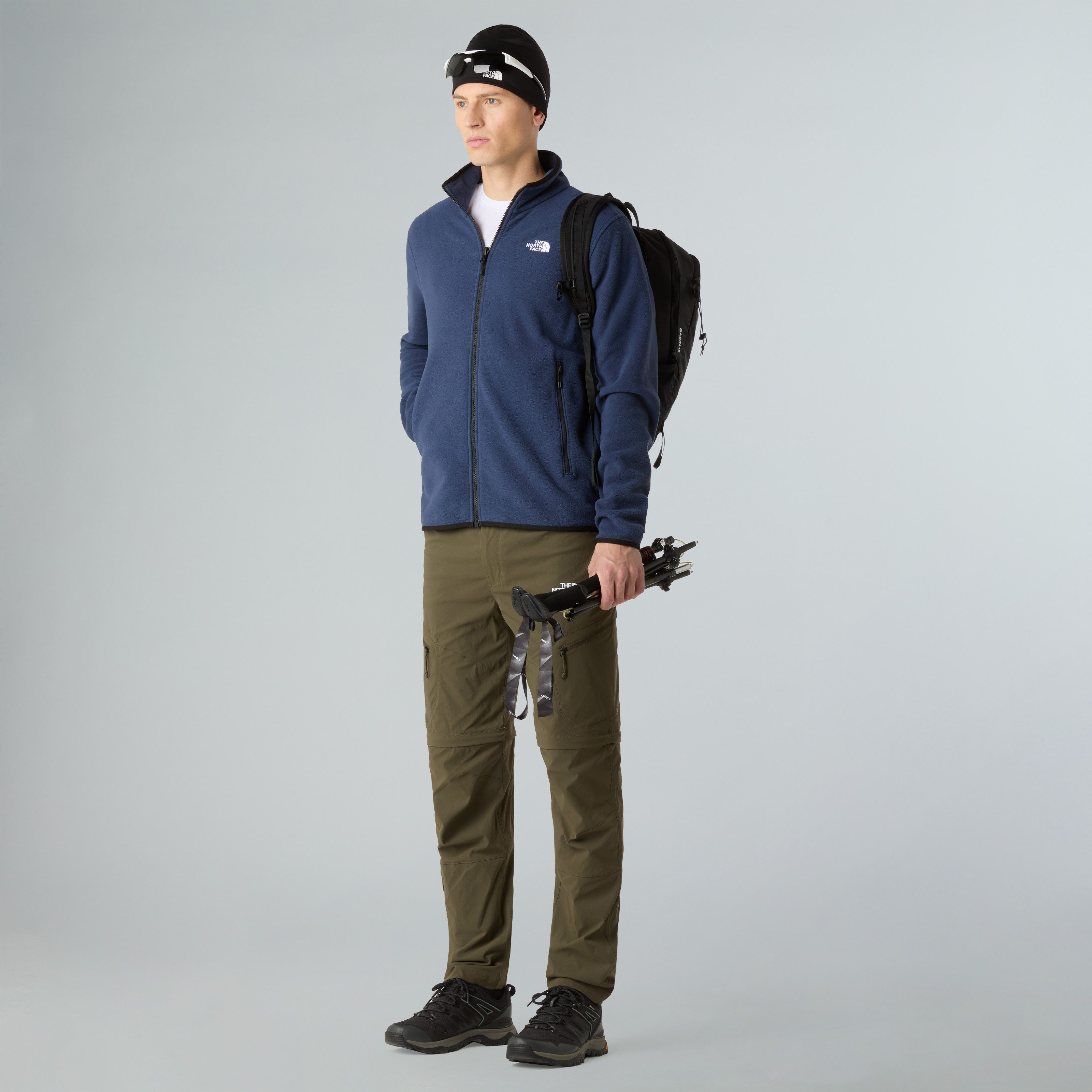 The North Face Fleecejacke M GLACIER FLEECE JACKET für Outdoor-Aktivitäten, atmungsaktiv, wärmeisolierend