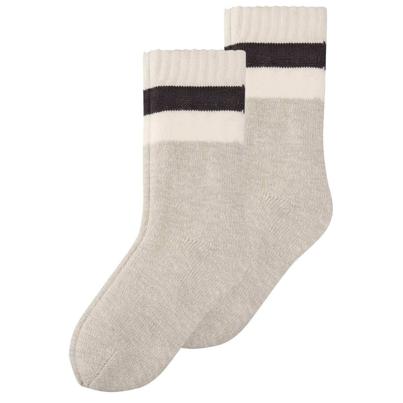 s.Oliver Sneakersocken Women Fashion Home-socks 2p (2-Paar) mit Stoppersohle Fog Mouline (9202)