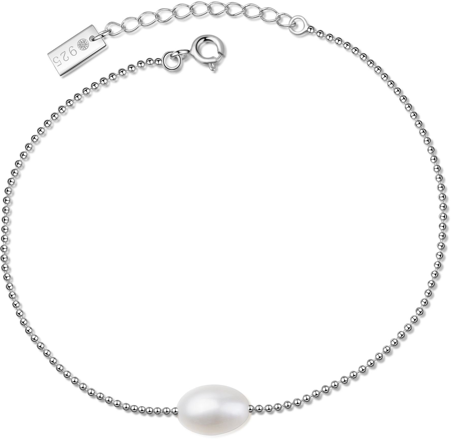 Armband MISAKI Armband Silber/weiße Perle