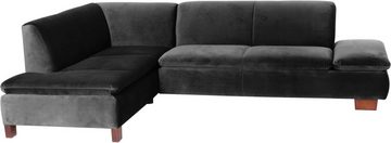 Max Winzer® Ecksofa Tampere, mit Armlehnverstellung, Ottomane wahlweise rechts oder links