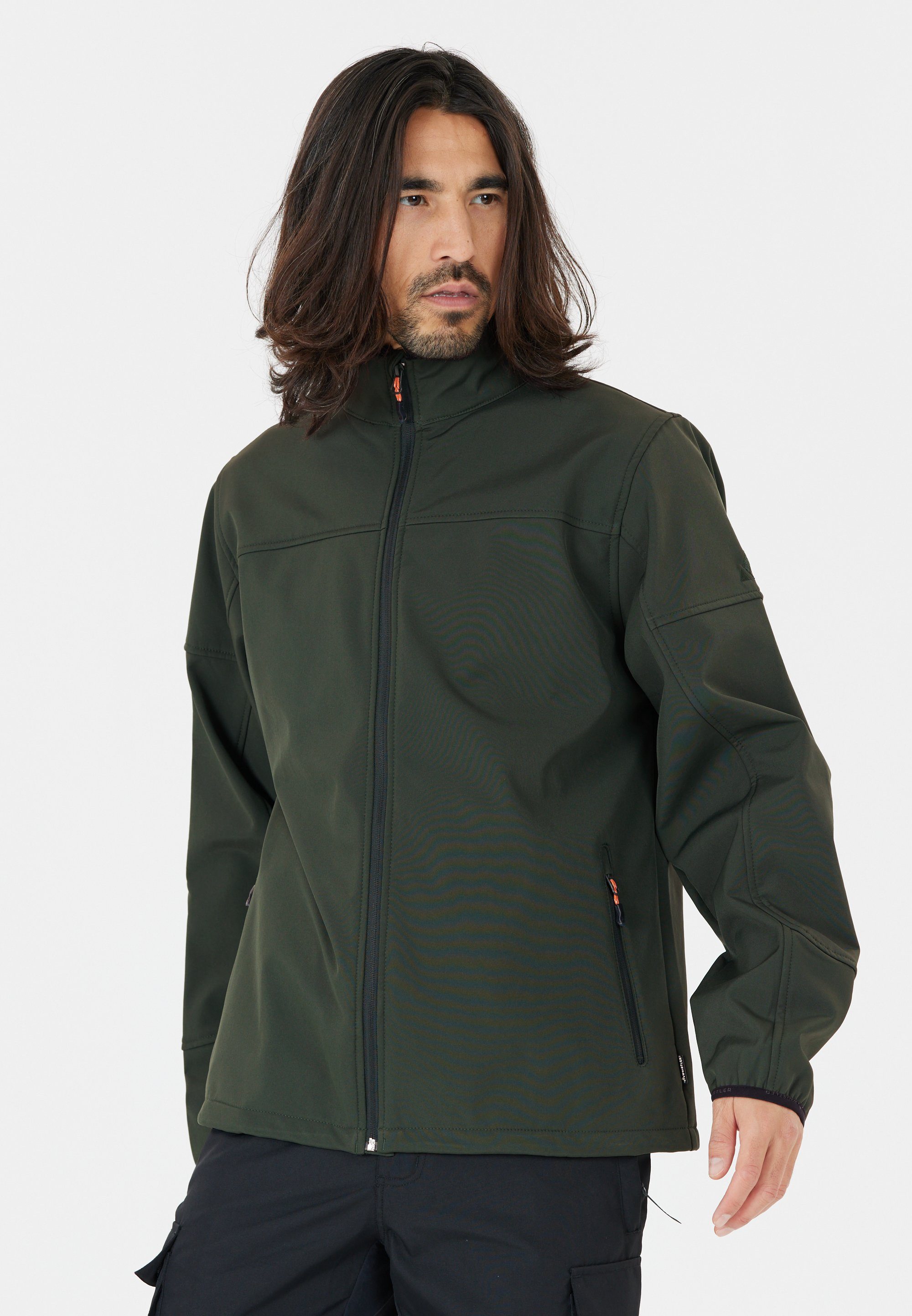 mit Membrane Wasser WHISTLER mit Polyester-Elasthan-Mix Softshelljacke winddichte wasserdichter -und Funktion, Dublin