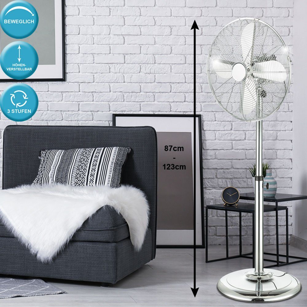 2x Steh Ventilator Raum Lüfter Anti Mücken Kühler höhen verstellbar  oszillierend