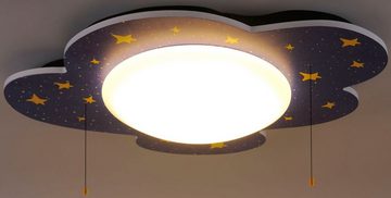 niermann Deckenleuchte Sternenhimmel, LED fest integriert, HCL Deckenleuchte Sternenhimmel