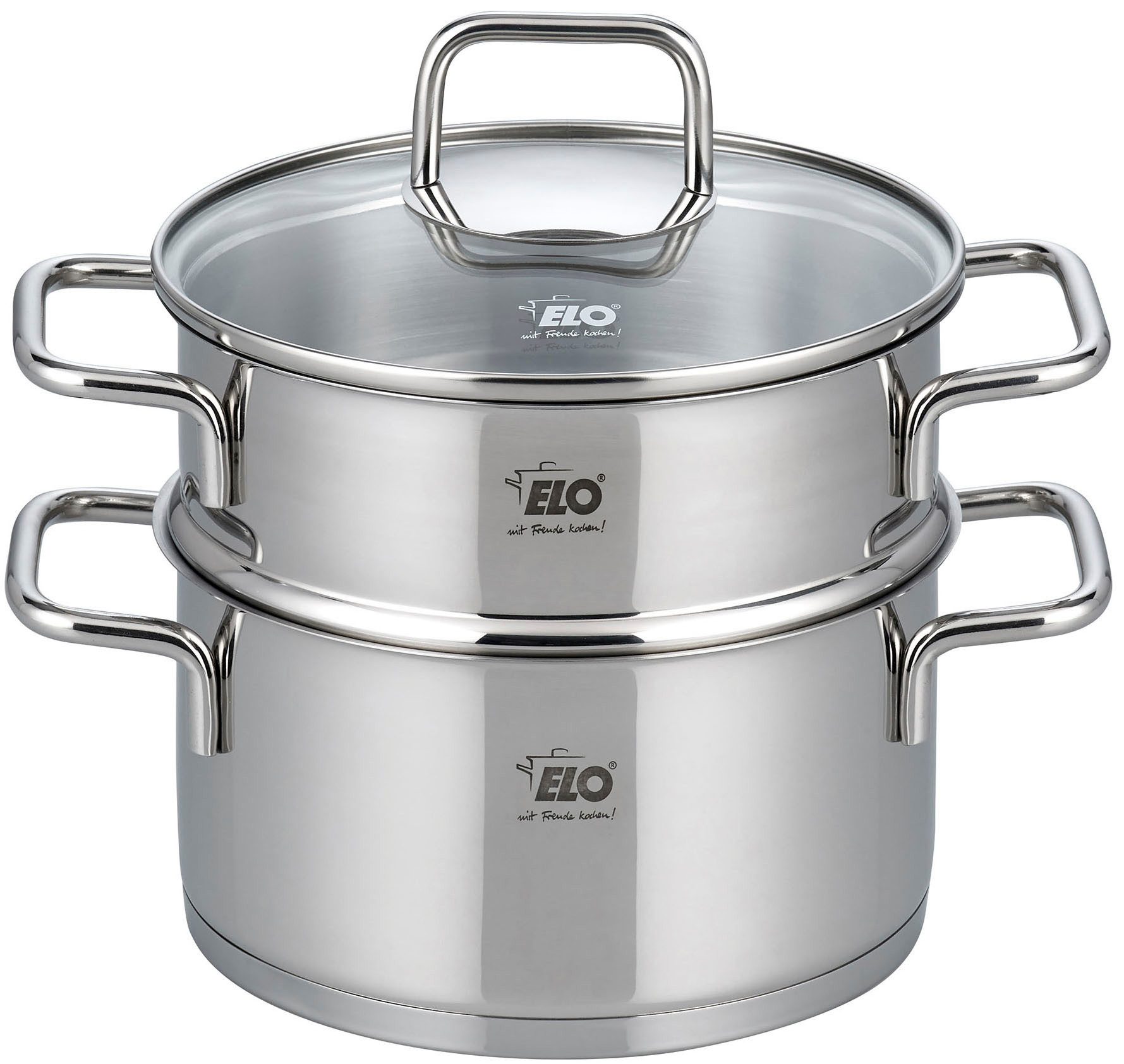 Elo Dampfgartopf, Edelstahl 18/8 (1-tlg), Dampfkochtopf, Ø 18 cm, Induktion