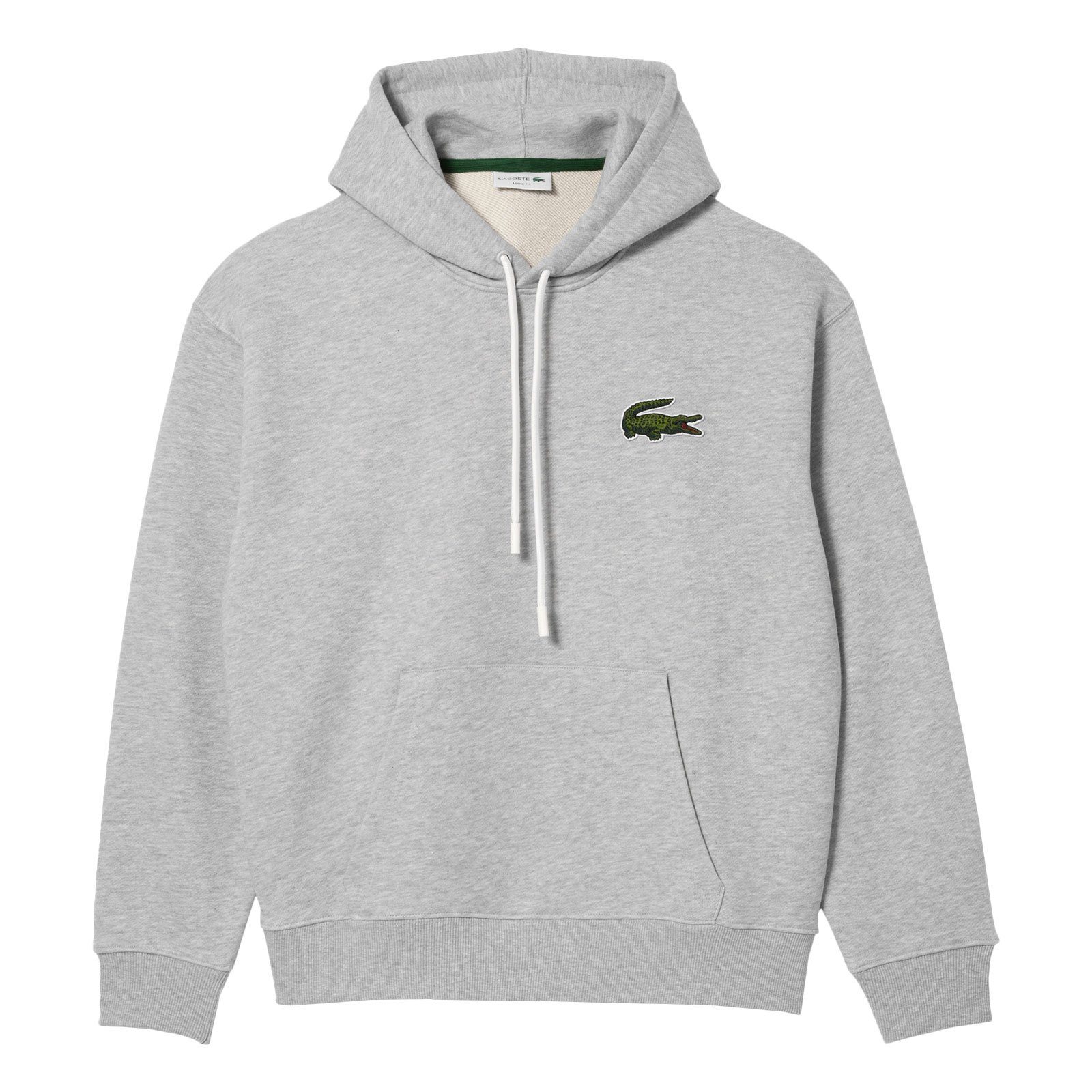 Lacoste Kapuzensweatshirt Jogger Hoodie mit aufgenähtem Krokodil auf der Vorderseite