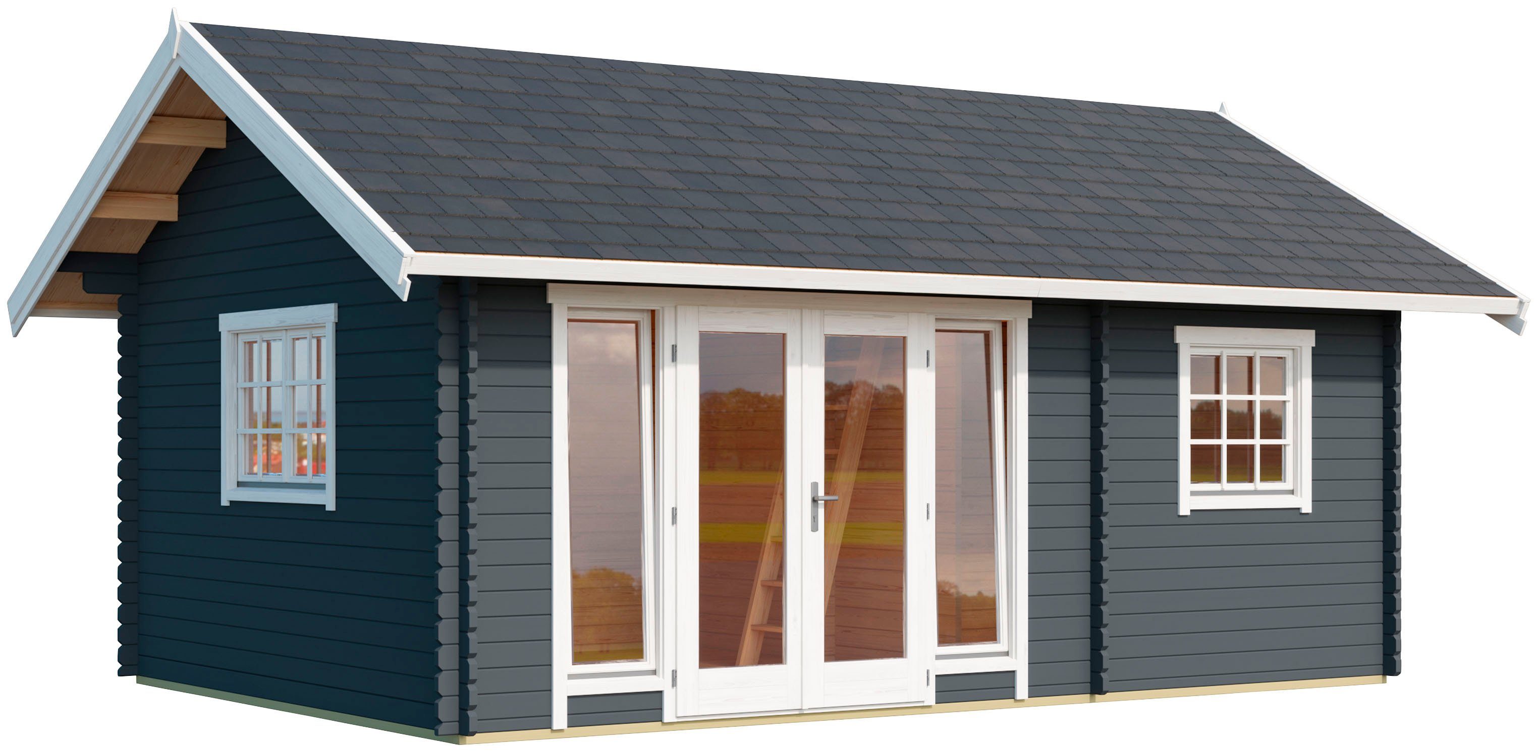 LASITA MAJA Gartenhaus CAROLINE, BxT: 675x490 cm, (Set, inkl. Fußbodenbretter zum Verlegen)