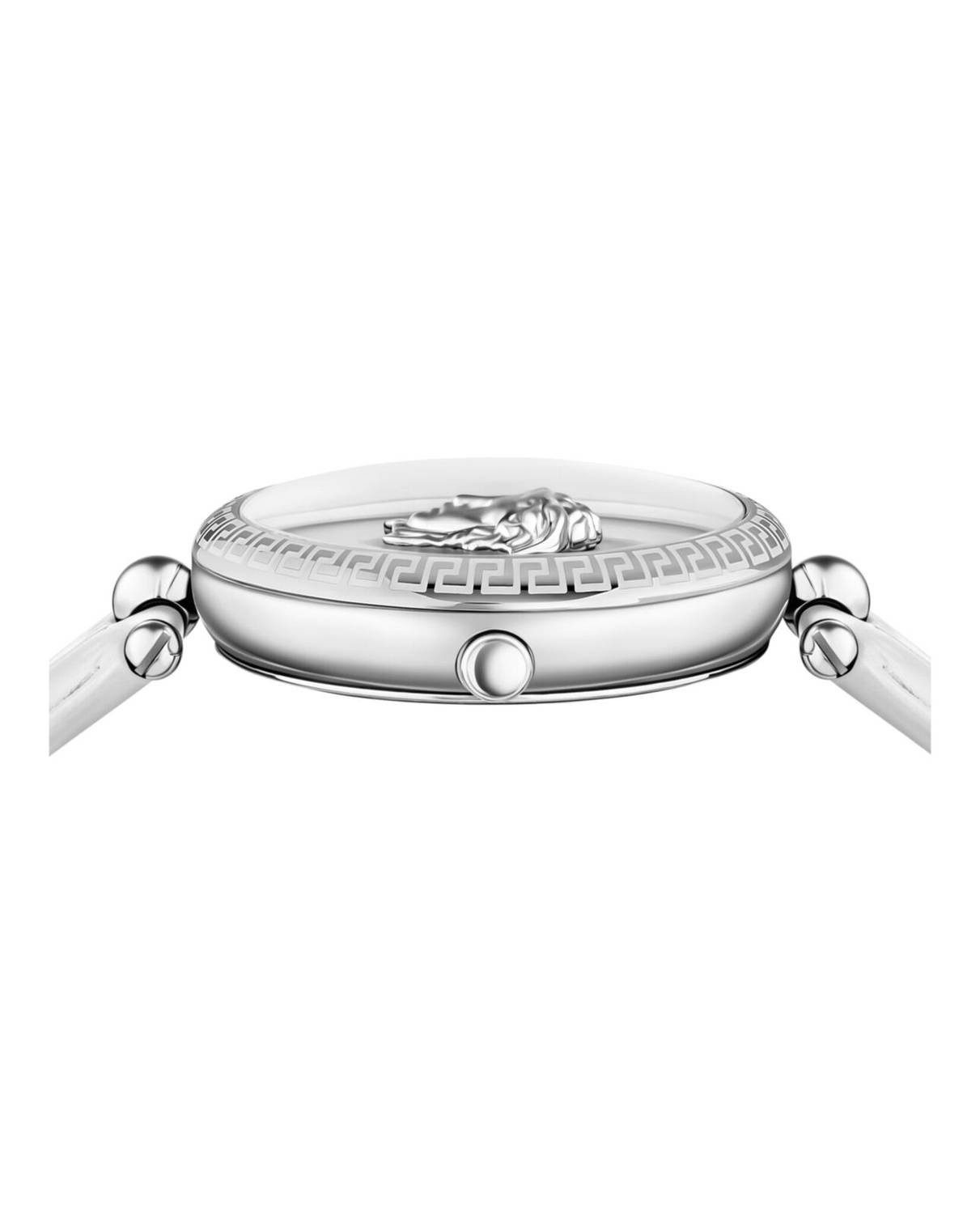 Versace Schweizer Uhr PALAZZO, Damen Armbanduhr PALAZZO weiß, silber