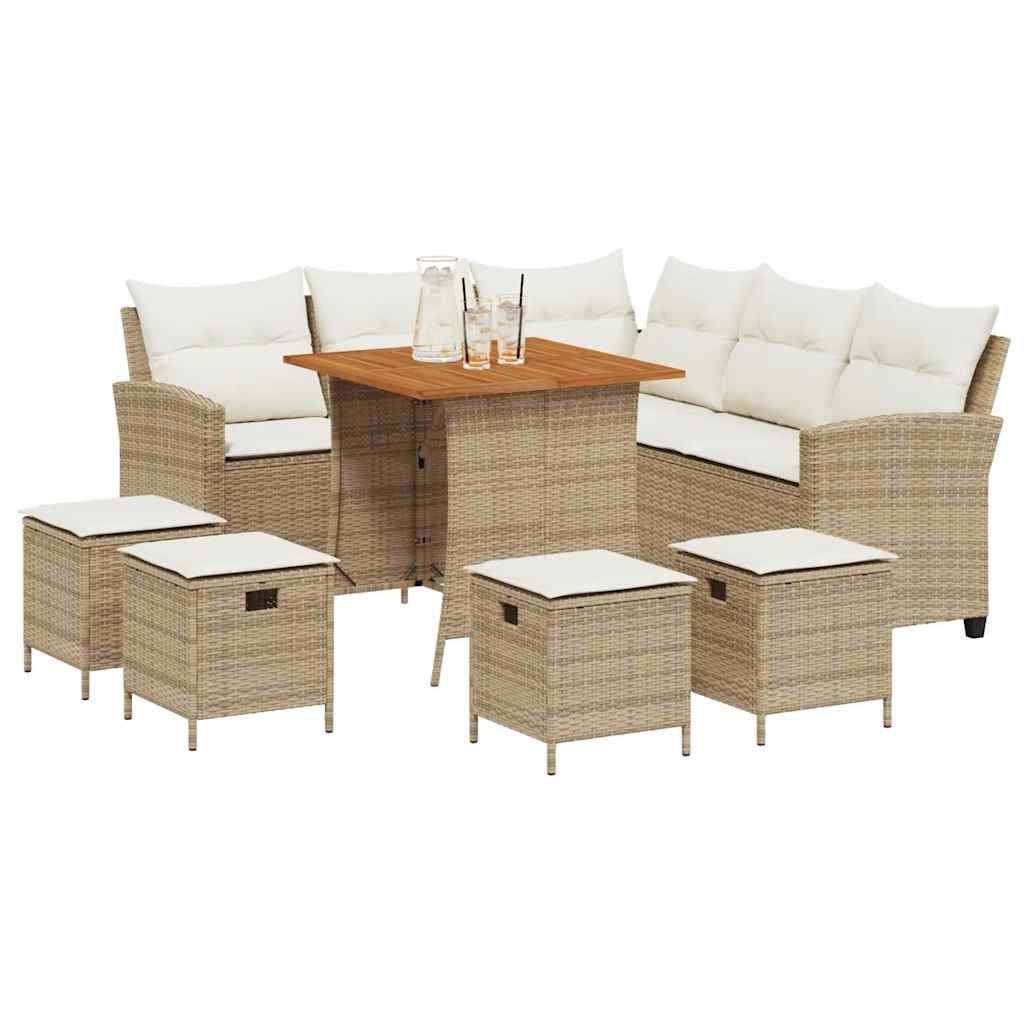 vidaXL Gartenlounge-Set 6-tlg. Garten-Sofagarnitur mit Kissen günstig online kaufen