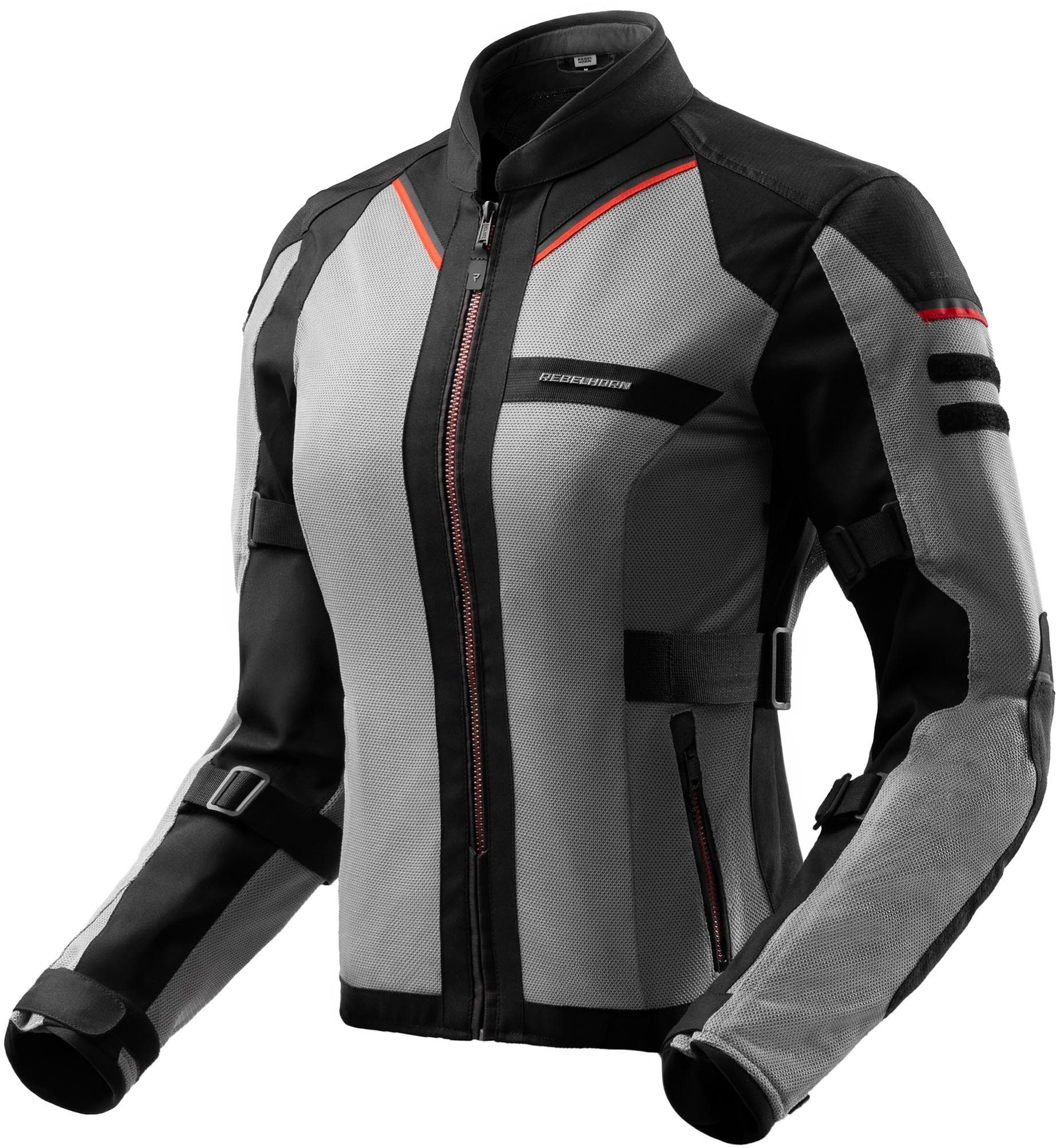 Rebelhorn Motorradjacke Scandal 3 Damen Motorrad Textiljacke Verbindungsreißverschluss,Ellenbogenprotektoren enthalten,perfori