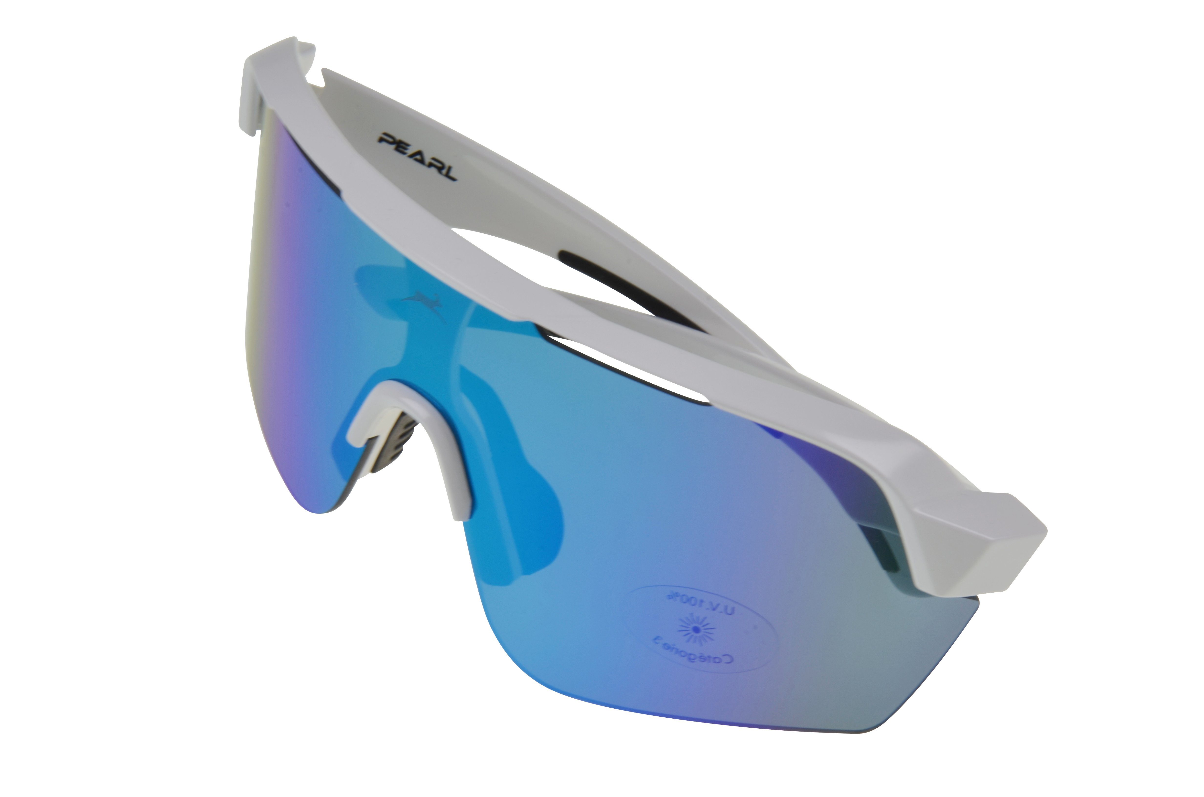 Fahrradbrille Sportbrille mintgrün cat.3 Damen Scheibe, große pink, weiß, Herren weiß_blau extra schwarz, Unisex, blau, Gamswild WS7138 Sonnenbrille Skibrille
