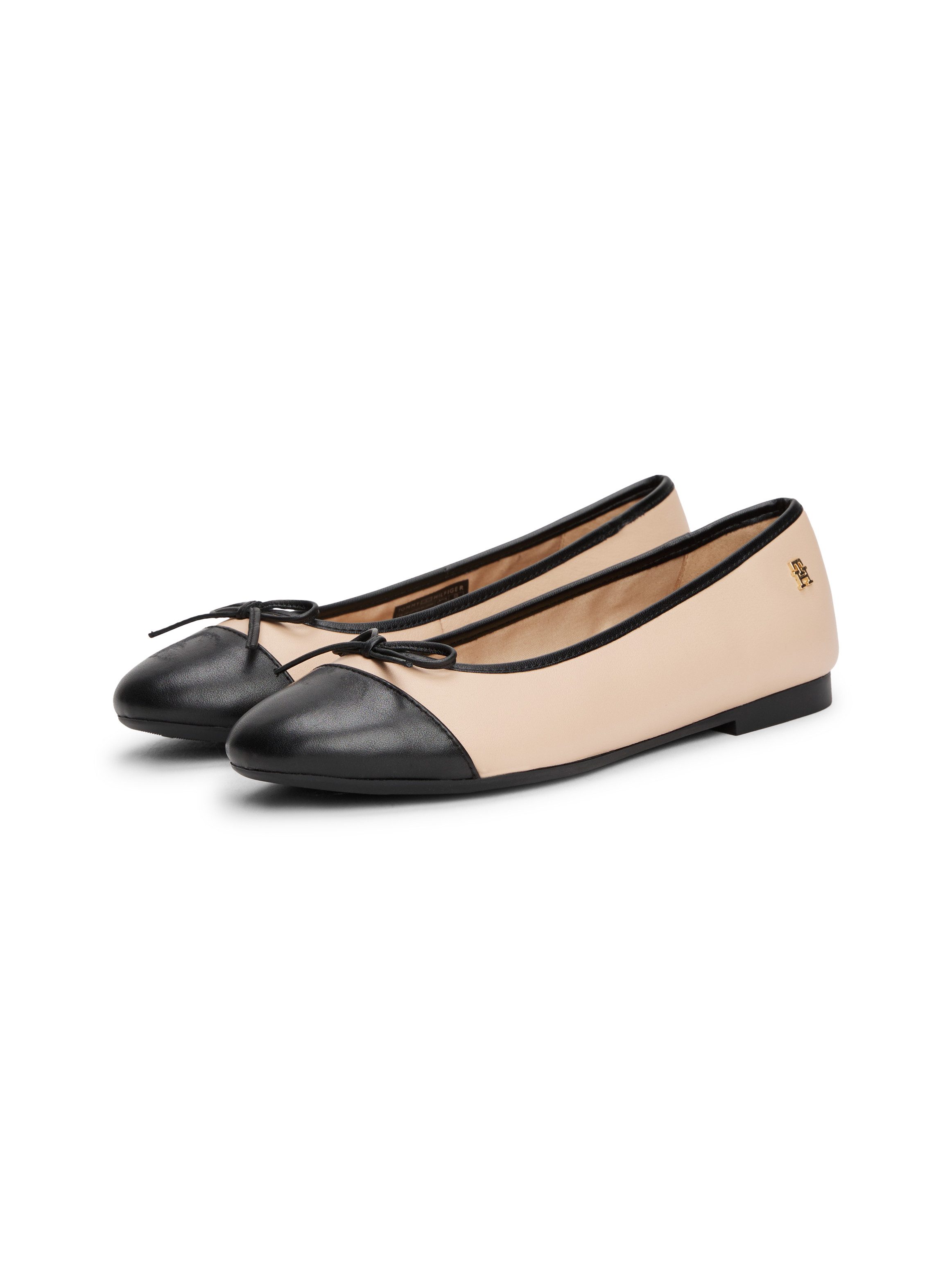 Tommy Hilfiger TOE CAP LEATHER BALLERINA Ballerina, Businesschuh, Schlupfschuh in schmaler Form