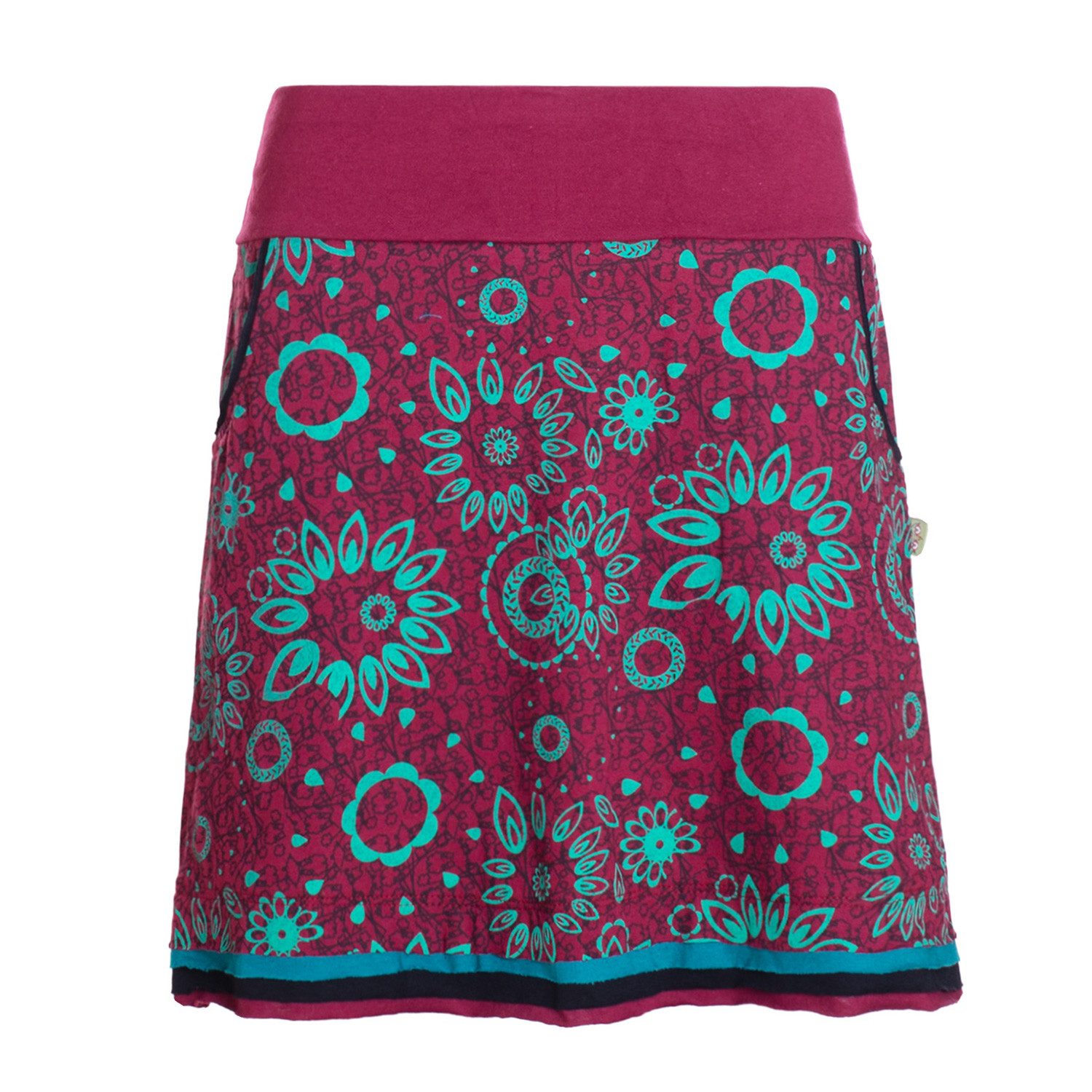 Vishes Minirock Damen Rock Baumwolle geometrisches günstig online kaufen