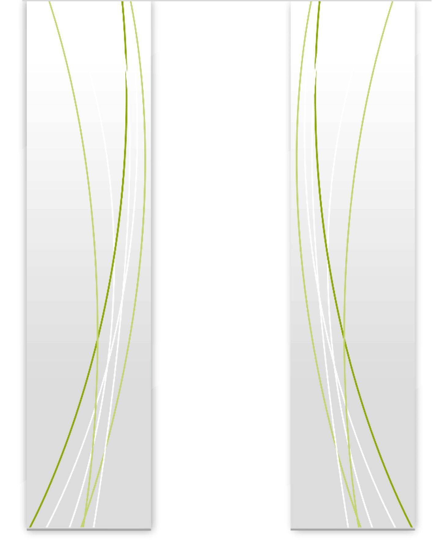 Schiebegardine Linea greygreen - B-line, dark vario cm gardinen-for-life Flächenvorhang up 260 2er