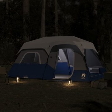 vidaXL Vorzelt Campingzelt Hellblau Verdunkelungsstoff LED, (1 tlg)