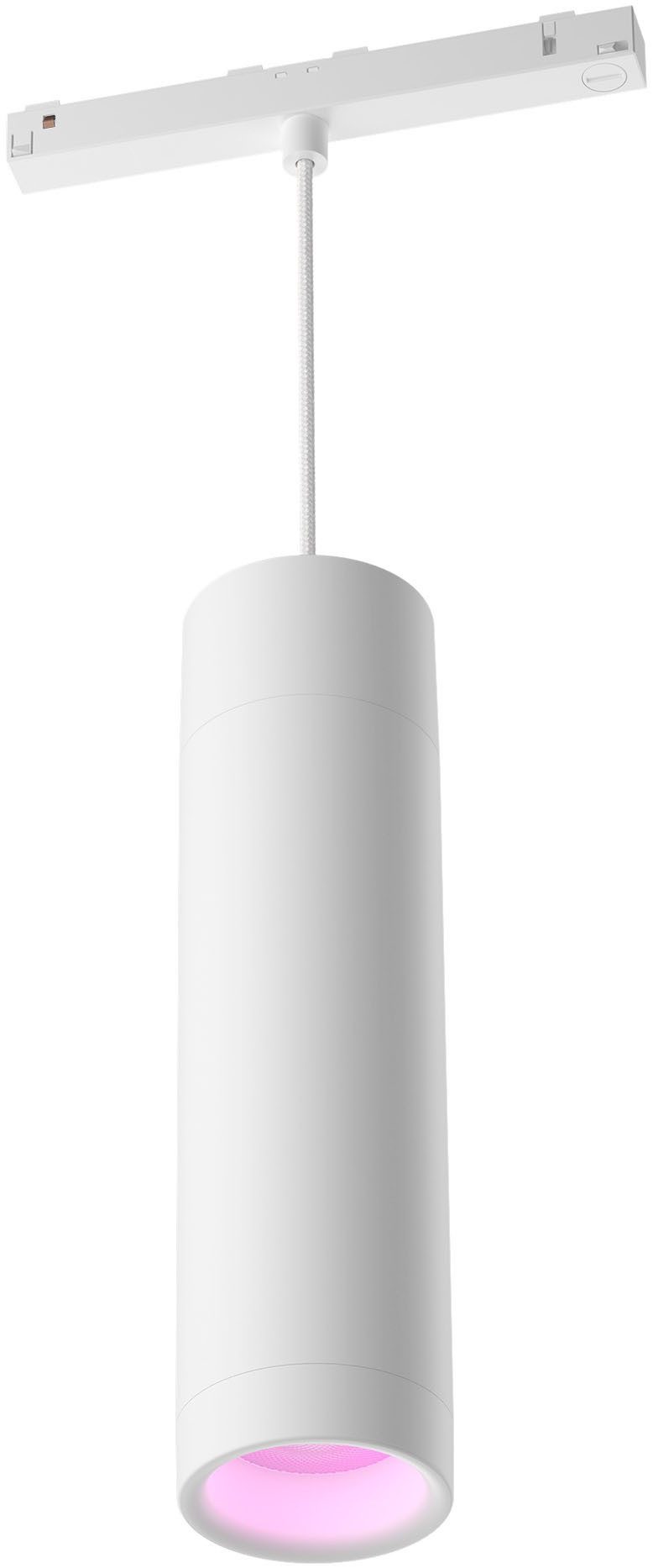 Philips Hue Schienensystem-Leuchten Perifo Schienensystem Erweiterungs-Pendel, Dimmfunktion, LED fest integriert, Farbwechsler, 510 lm, 2000-6500 K, Leuchtdauer 25.000 Stunden, Made in Europe