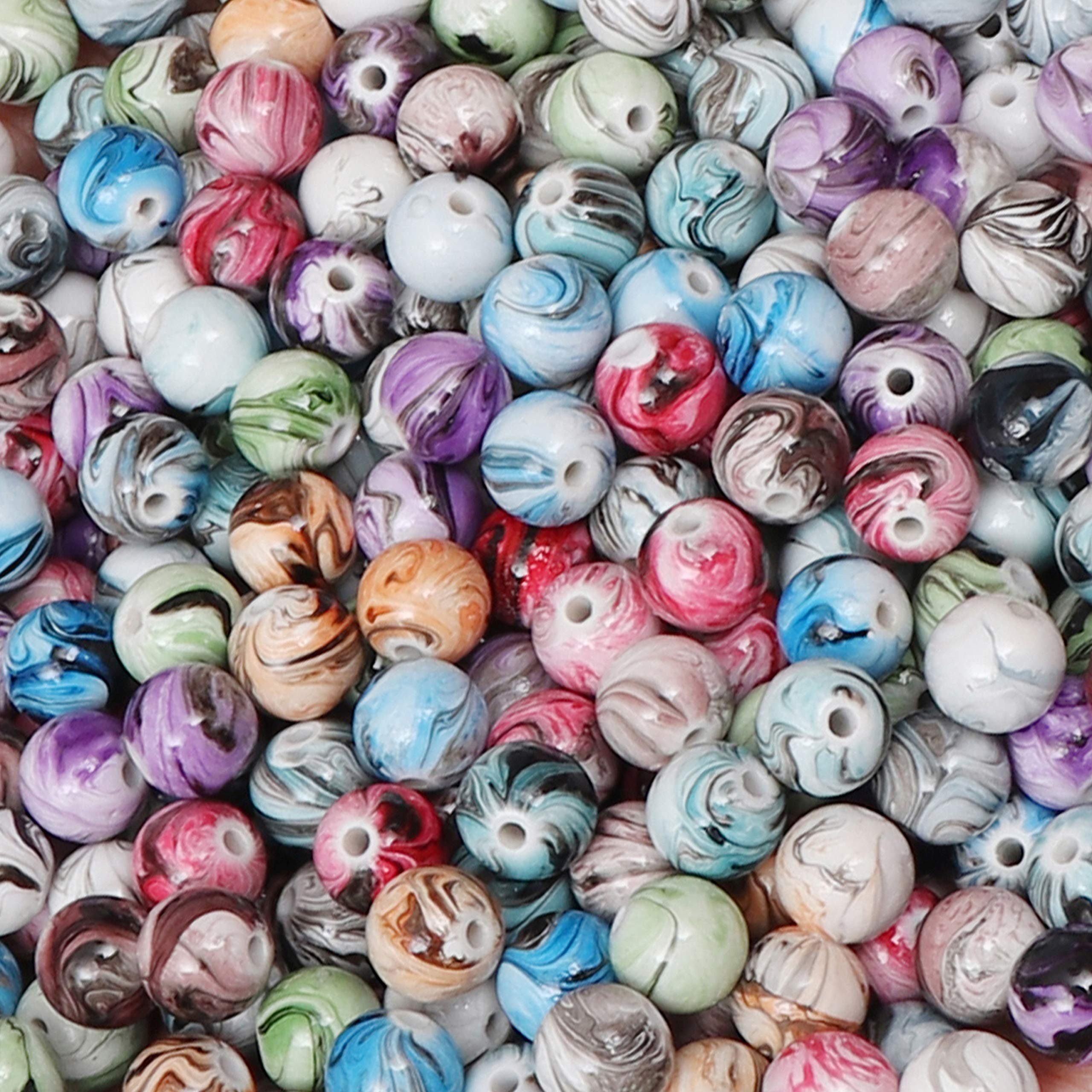 Bastelperlen DIY Schmuck-Set mit 500 Acrylperlen