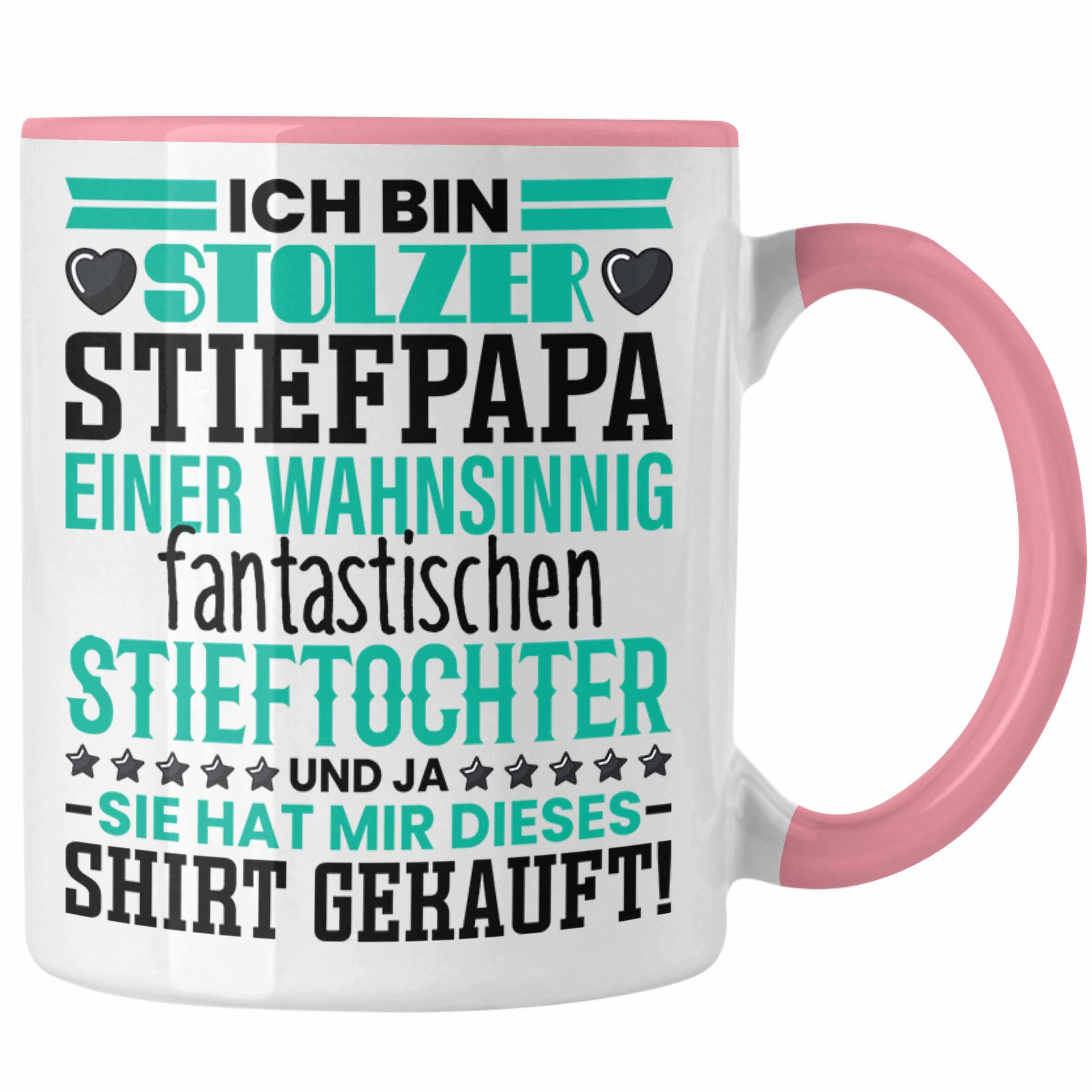 an Ich Bin Geschenk Stiefvater St Spruch Tasse Trendation Stiefvater Rosa Kindern von Tasse