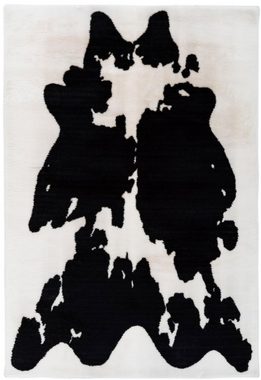 Hochflor-Teppich Makayla, Bruno Banani, rechteckig, Höhe: 30 mm, Kuhfell-Muster, Kunstfell, weicher Flor