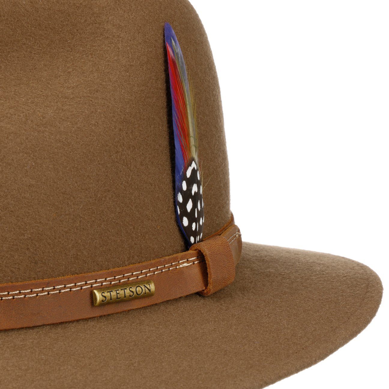 the Filzhut Stetson mit (1-St) in EU Made Wollhut Futter, braun