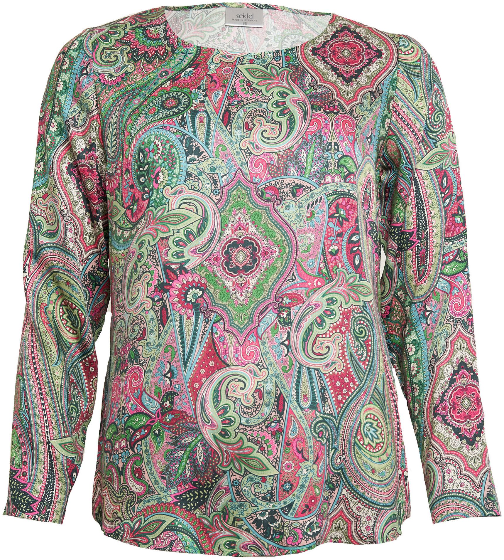 Seidel Moden Langarmbluse mit All-Over Print, MADE IN GERMANY