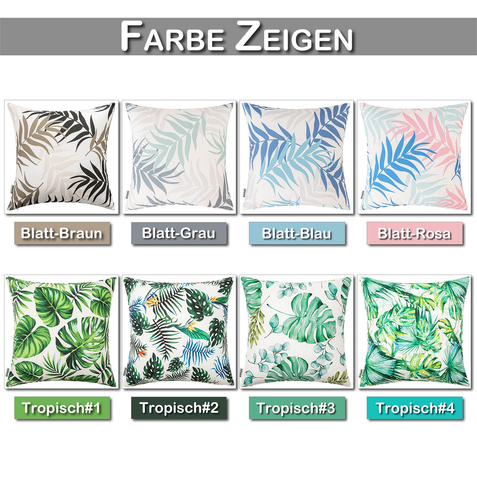 Jibenhome Kissenbezüge Outdoor Kissenbezüge Wasserdicht Sofakissen günstig online kaufen