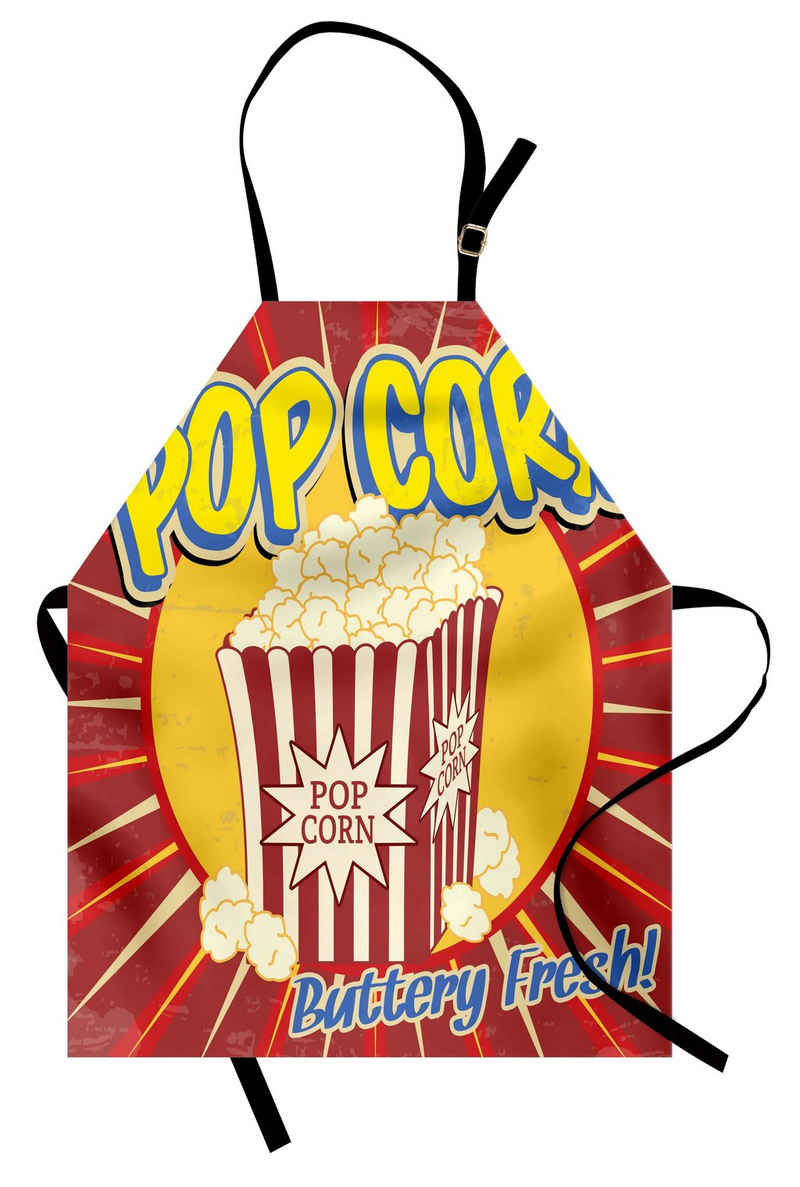 Abakuhaus Kochschürze Höhenverstellbar Klare Farben ohne verblassen, Retro Pop Corn Film Snack