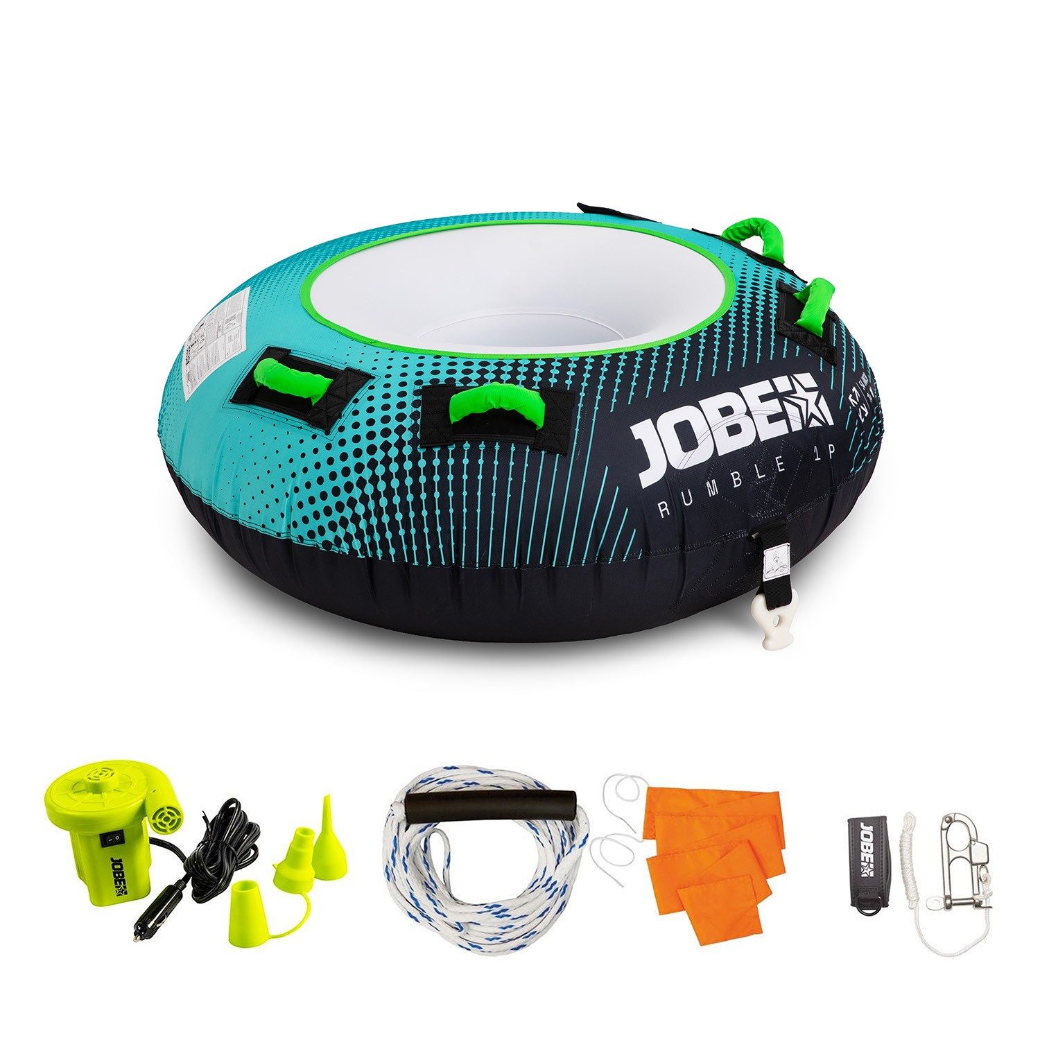 Jobe Wellenreiter Jobe Rumble 1 Personen Funtube Package Towable Tube Reifen Boot