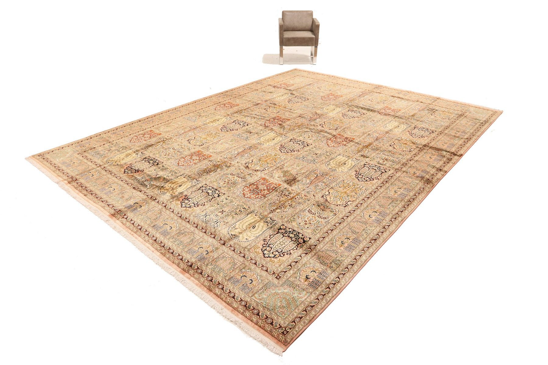 Carpet Avenue Teppich Kaschmir Reine Seide 399x303, Rechteck, Höhe: 6 mm