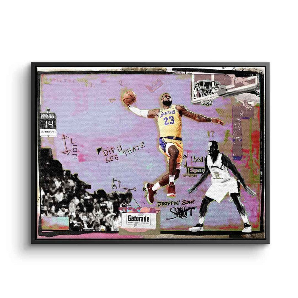 DOTCOMCANVAS® Leinwandbild King James, Leinwandbild King James LeBron NBA Basketball LA Los Angeles Lakers