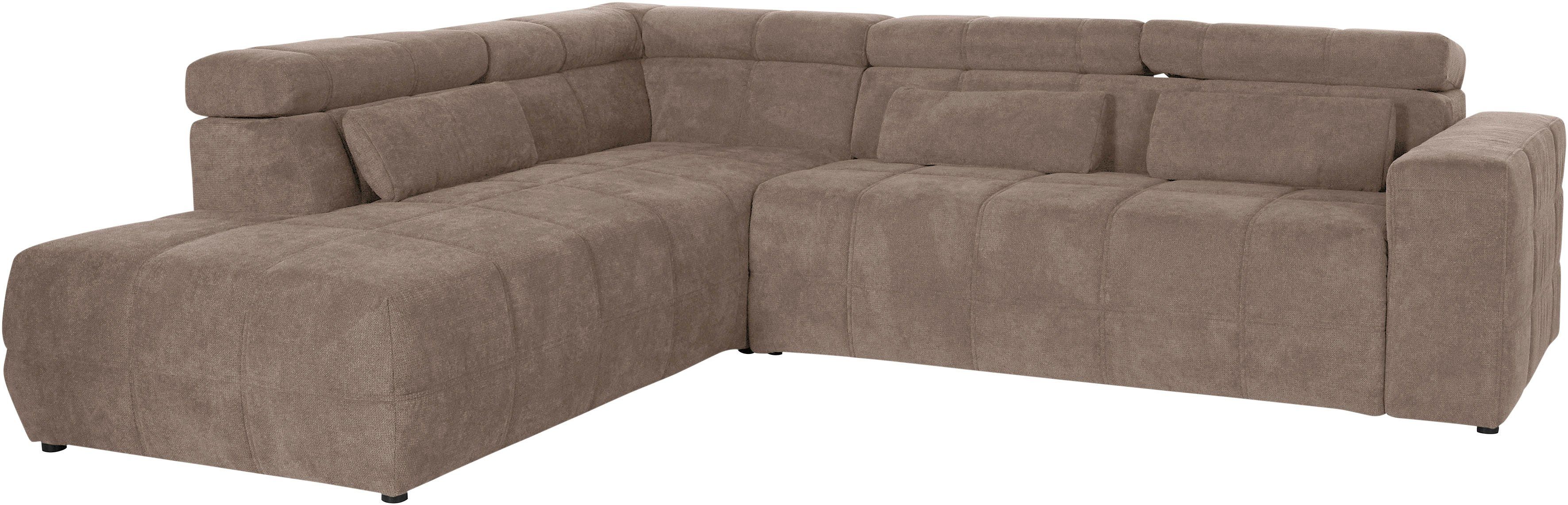 DOMO collection Ecksofa "Cunelli tolle Sitznähte als Designelement, fester günstig online kaufen