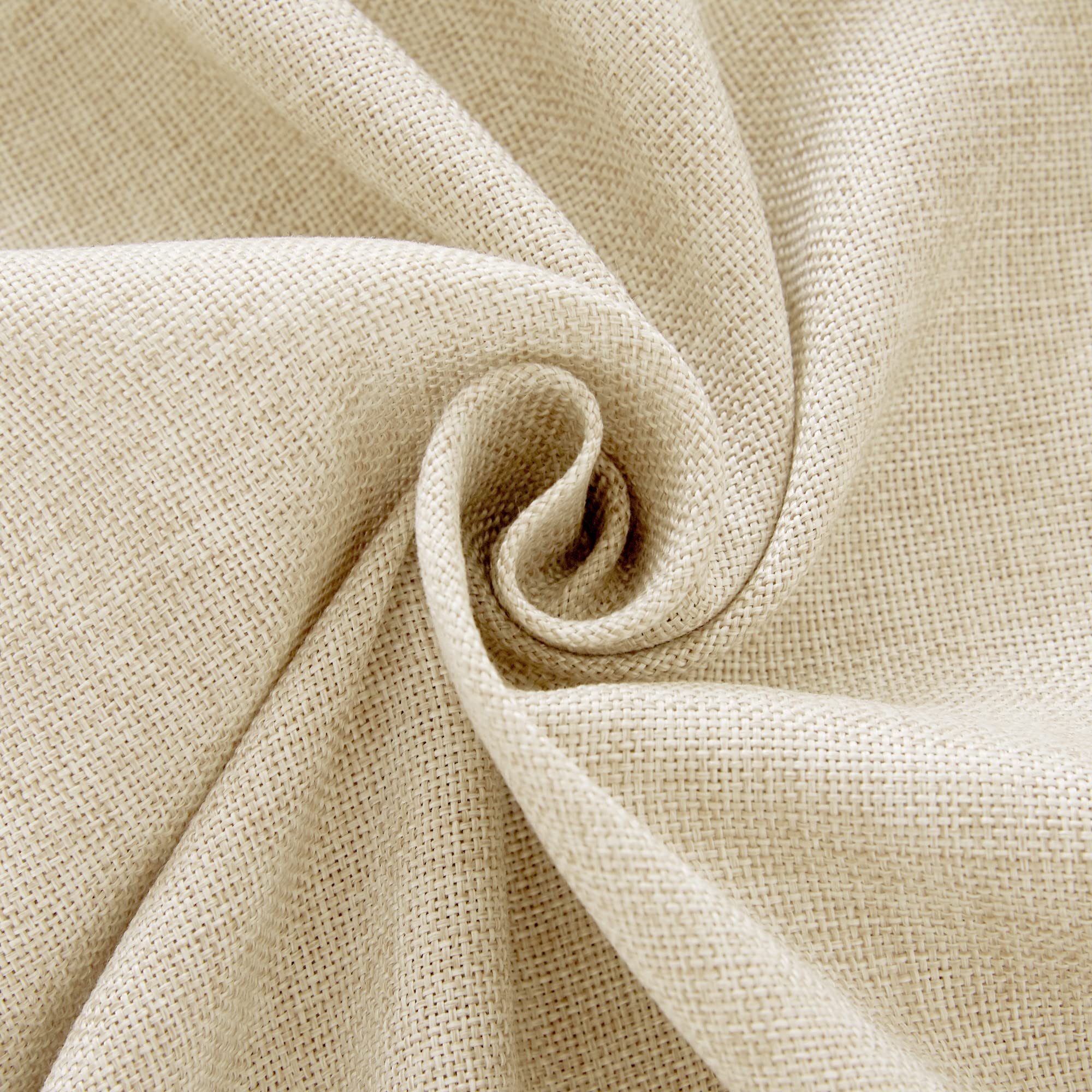 Deconovo Tischdecke Leinenoptik Tischwäsche Wasserabweisend Tischtuch Abwischbar (1er Set, pflegeleichte Tischdecken rechteckige Table Cloth), Lotuseffekt – Bild 4 von 4