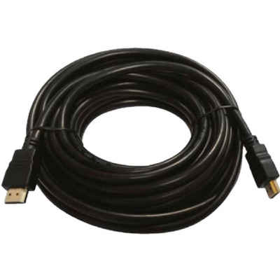 FTE Maximal »HDMI2-50 HDMI-HDMI Kabel 2,0 (5 m, goldene Stecker, Ethernet, 3D, 4K-Videowiedergabe und ARC, 1080p)« Stromkabel