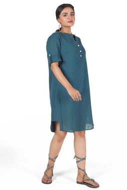 Guru-Shop Longbluse Lange Baumwoll Blusentunika, Hemd-Tunika -.. alternative Bekleidung