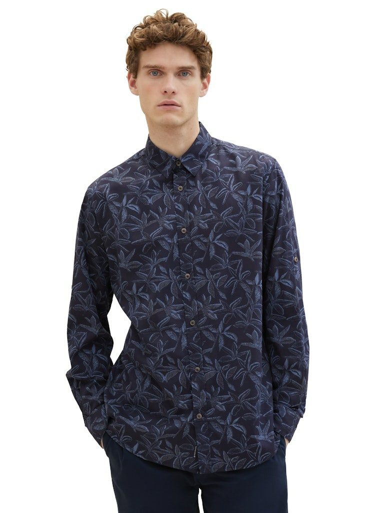 TOM TAILOR Denim Outdoorhemd Langarm FreizeitHemd für Herren (1-tlg)