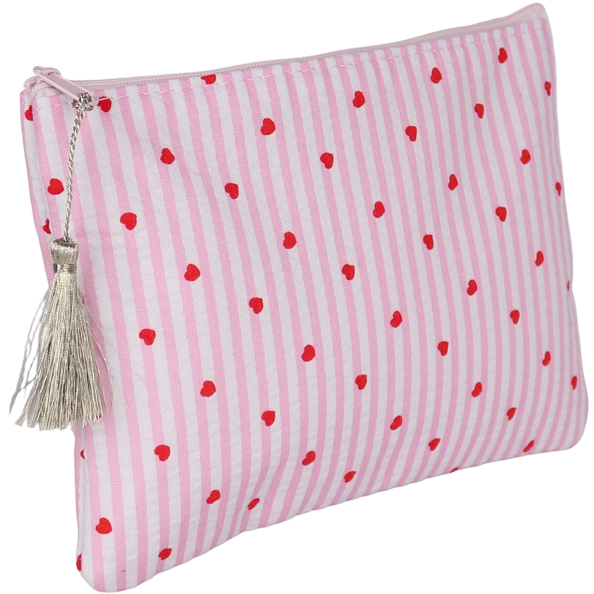 MIRROSI Kosmetiktasche klein, weich und vielseitig, gepolsterte Stoff (auch als Make-Up-Tasche oder Beautycase), Kosmetikbeutel ca.20x15cm, wunderschönes Design