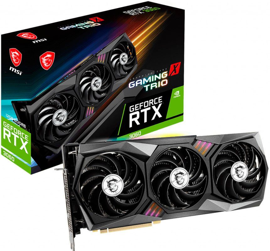 MSI GeForce RTX 3060 GAMING X TRIO 12G Grafikkarte (12 GB, GDDR6 ...